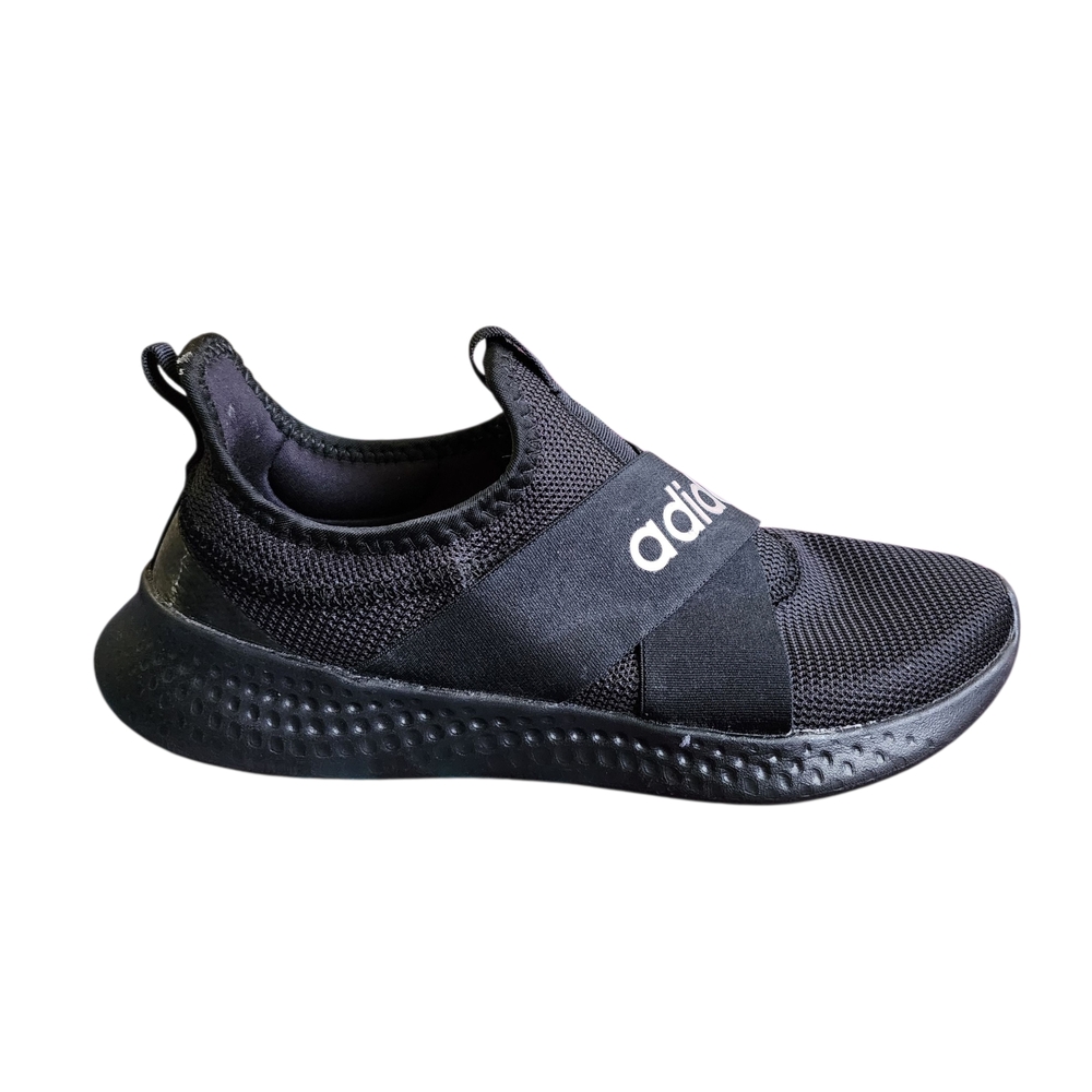 Adidas Black Puremotion Adapt Running Shoes Size 8 Laceless Slip On Trainers